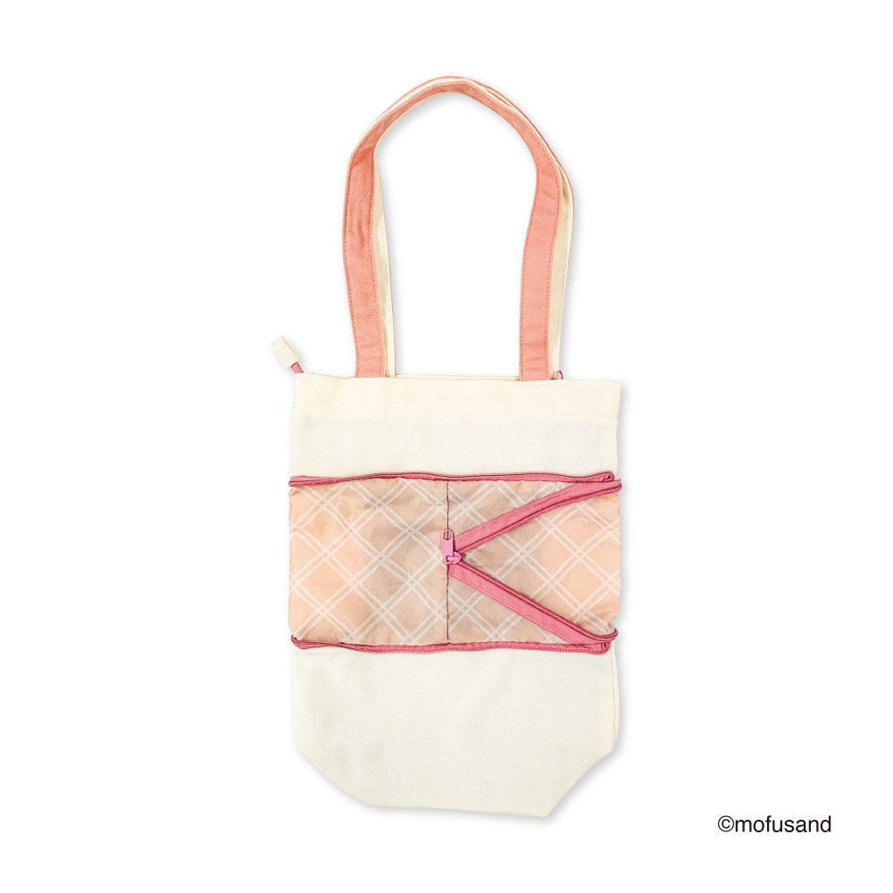 Bolso tote extensible Mofusand S rosado