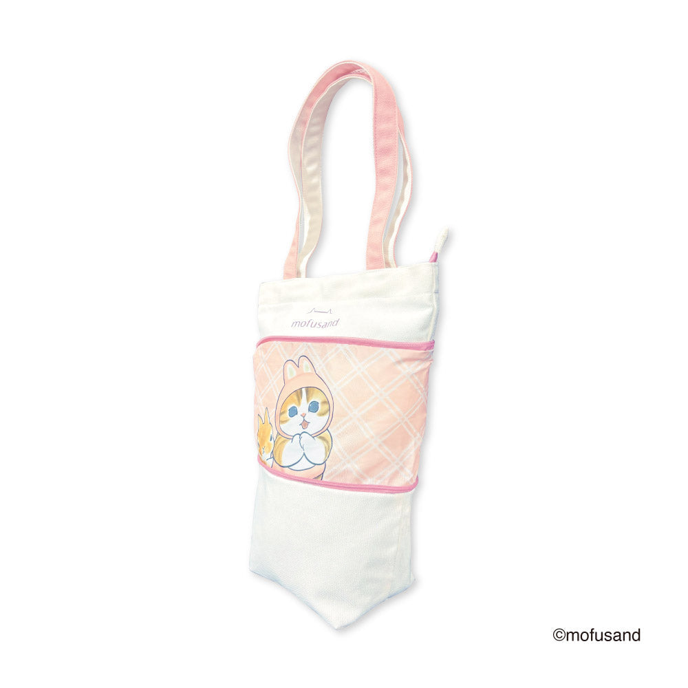 Bolso tote extensible Mofusand S rosado