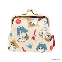 Mini monedero Mofusand estilo japonés