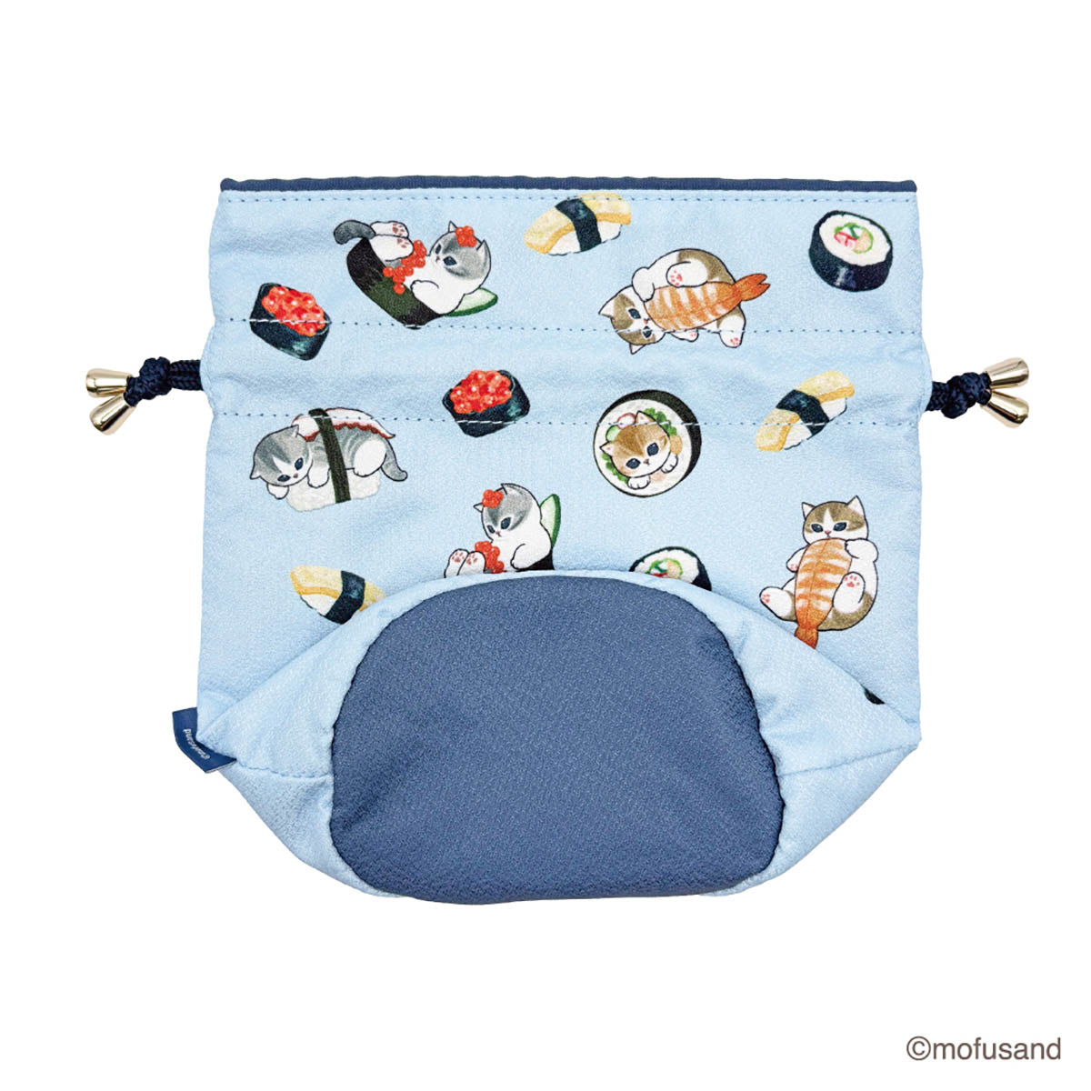Bolso con cordón Mofusand de sushi