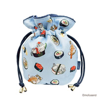 Bolso con cordón Mofusand de sushi