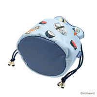 Bolso con cordón Mofusand de sushi