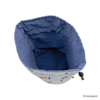 Bolso con cordón Mofusand de sushi