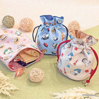 Bolso con cordón Mofusand de sushi