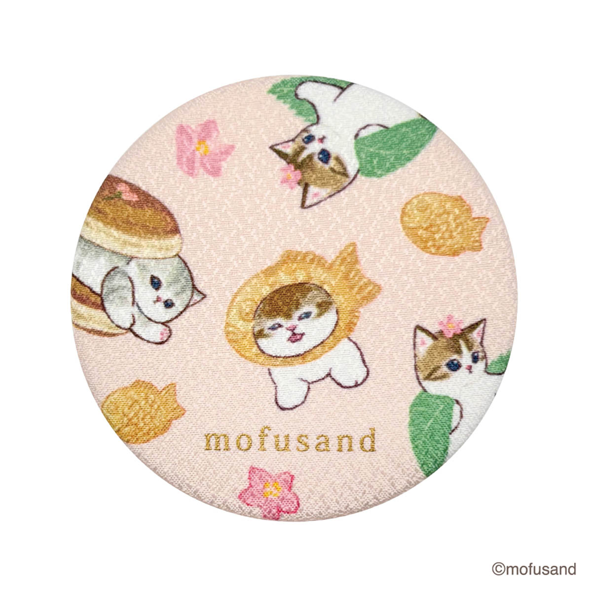 Espejo Mofusand con diseño de dulces japoneses