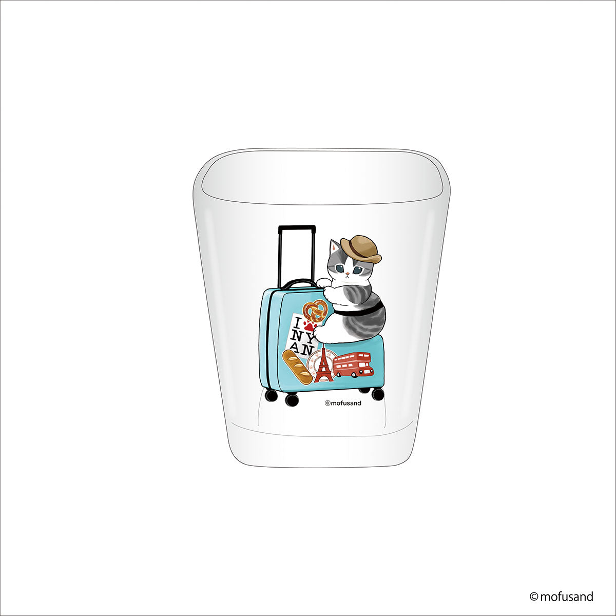 Vaso cuadrado Mofusand: Viaje esponjoso