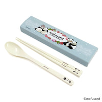 Set de palillos y cuchara Mofusand: Gato panda