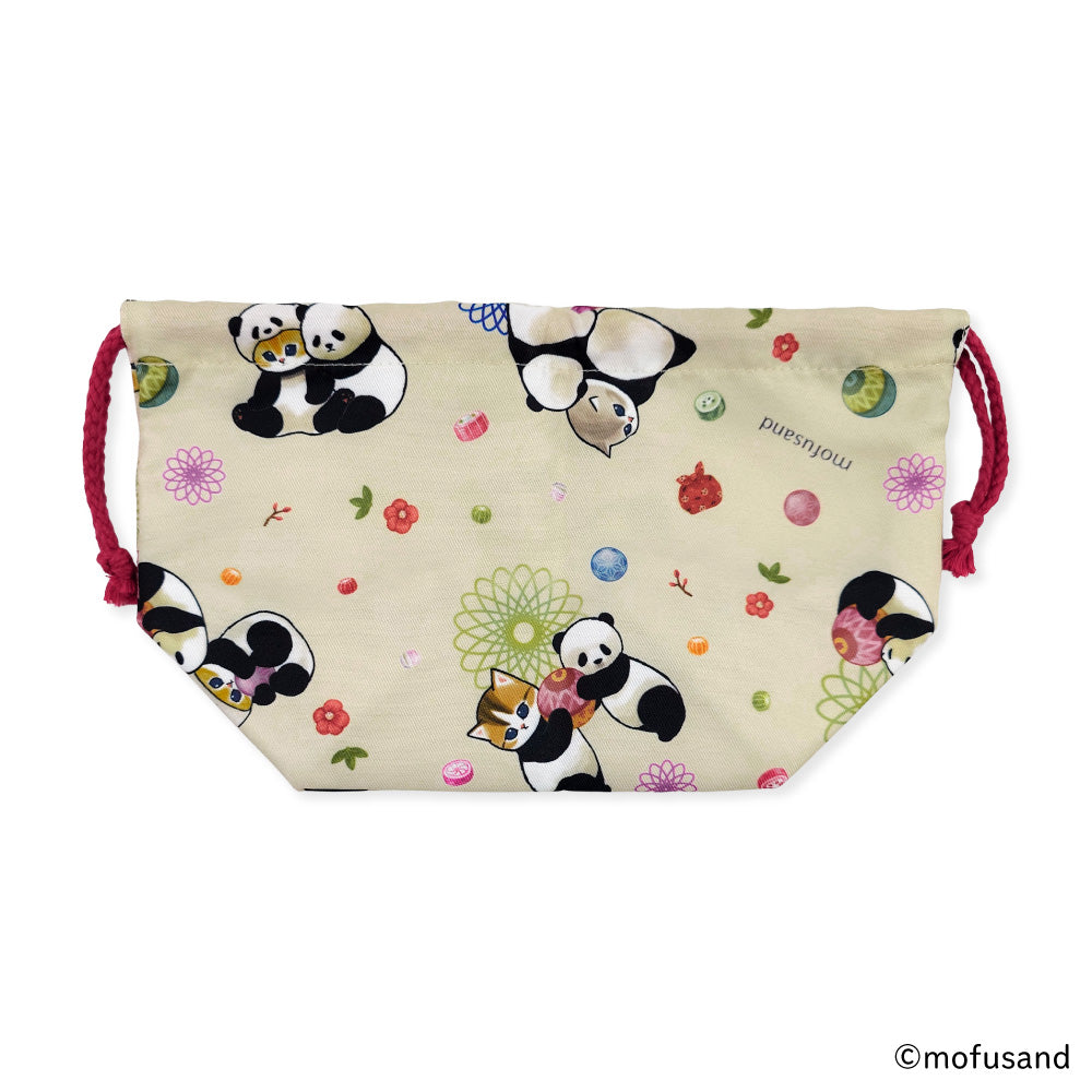 Lonchera con cordón Mofusand, gato panda
