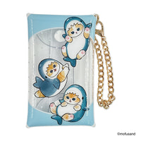 Estuche transparente con cadena Mofusand