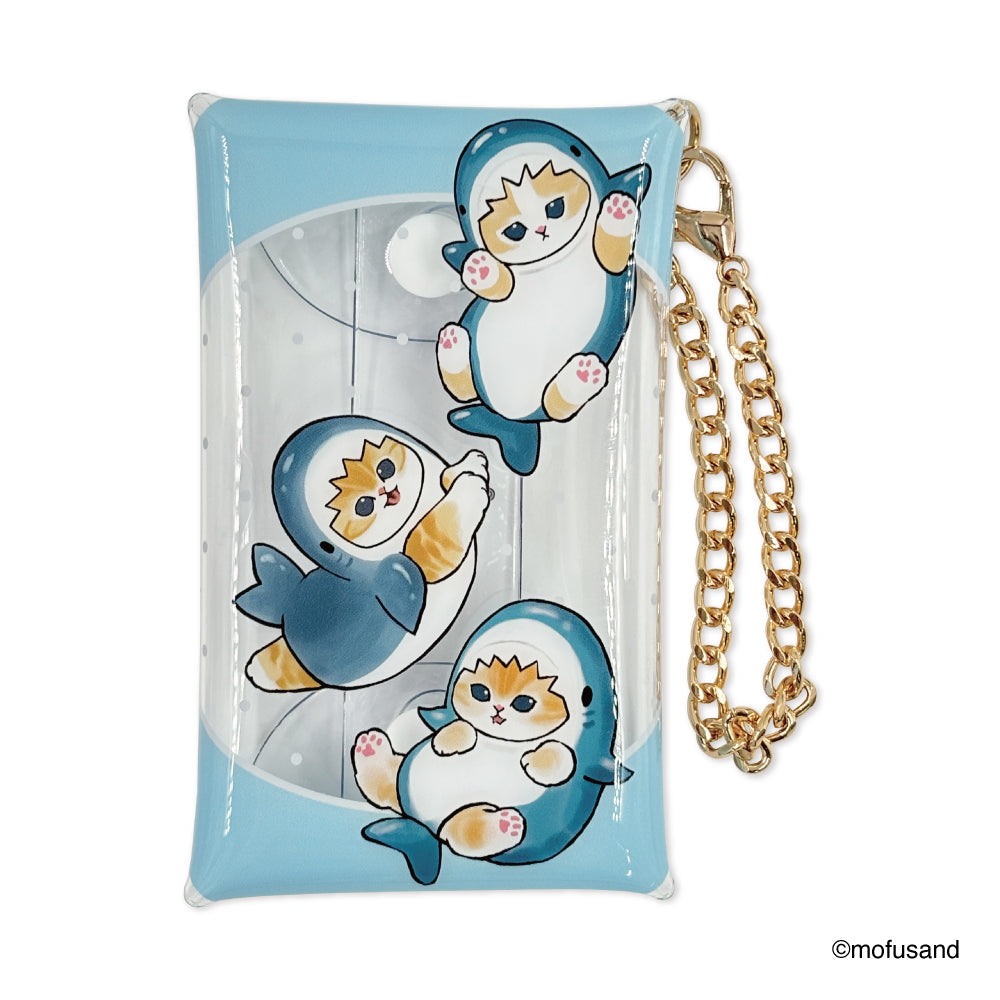 Estuche transparente con cadena Mofusand