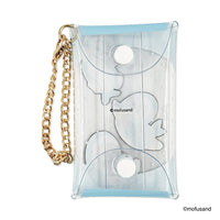 Estuche transparente con cadena Mofusand
