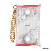 Estuche transparente con cadena Mofusand