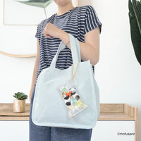 Estuche transparente con cadena Mofusand