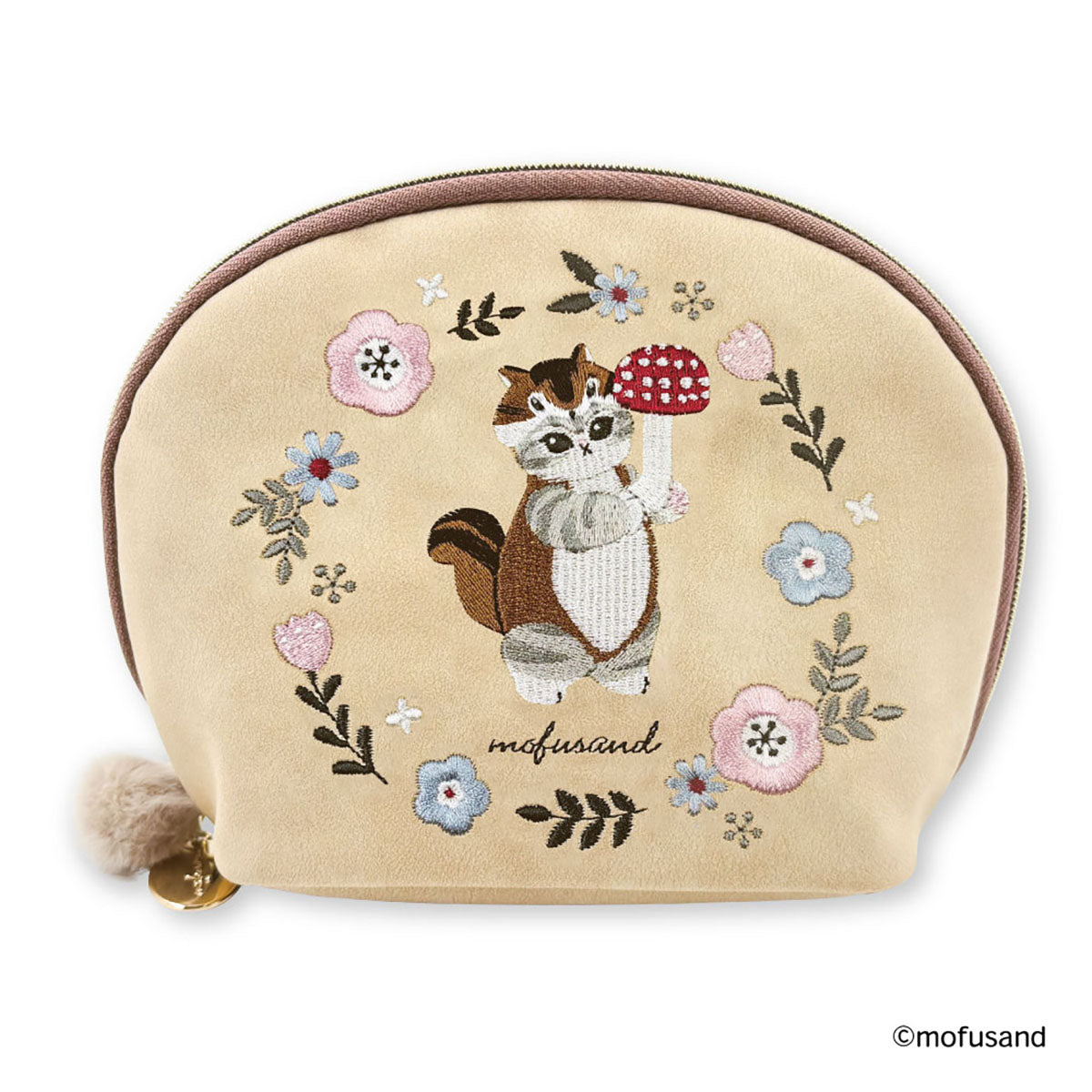 Mofusand Estuche Redondo Botánico Beige