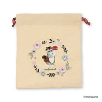 Bolsa con cordón mofusand Botánica beige