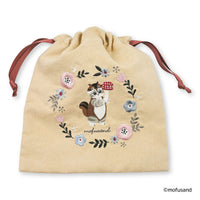 Bolsa con cordón mofusand Botánica beige