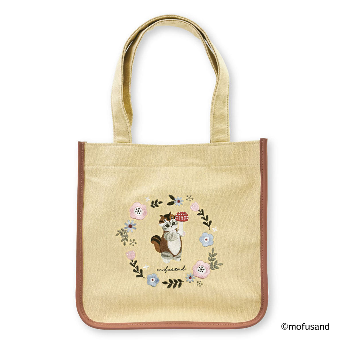 Bolso tote botánico beige mofusand