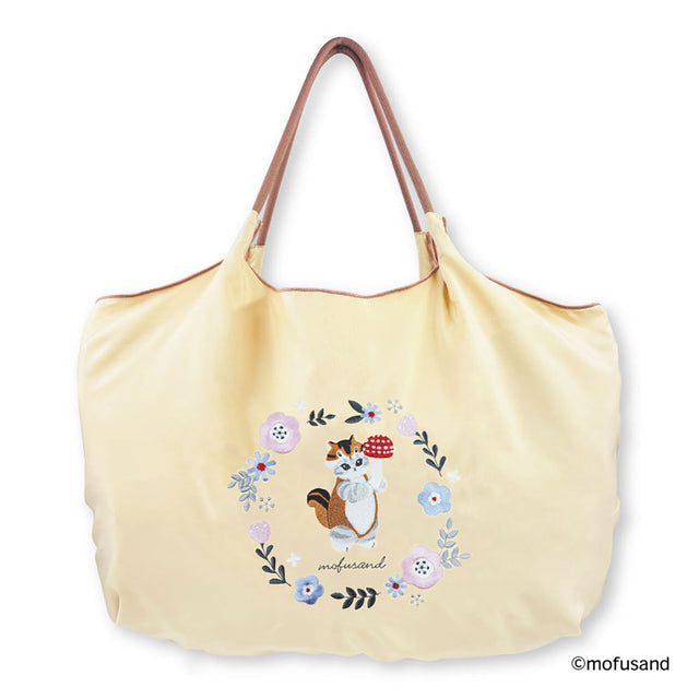 Bolso reutilizable bordado Mofusand Botánico