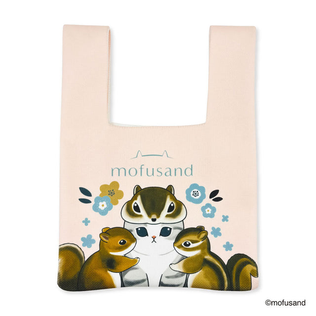 Bolso mini tejido Mofusand, gato estilo nórdico