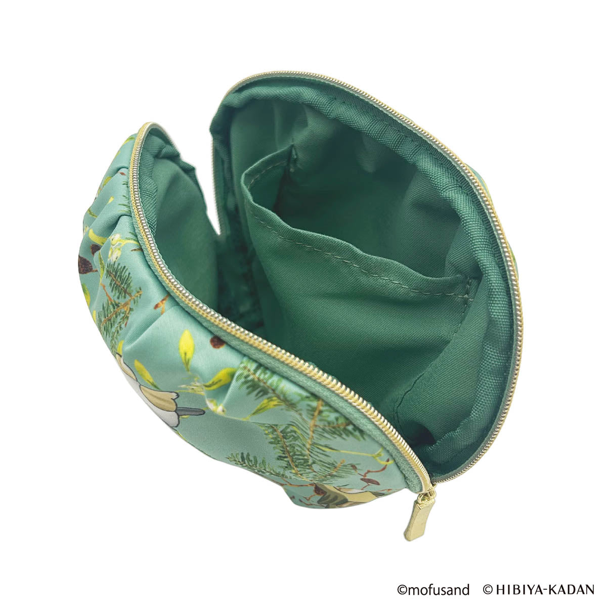 Estuche redondo Mofusand x Hibiya Kadan verde