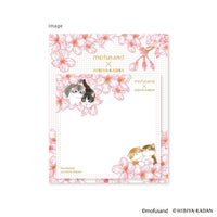 Notas adhesivas cuadradas Mofusand x Hibiya Kadan (rosadas)