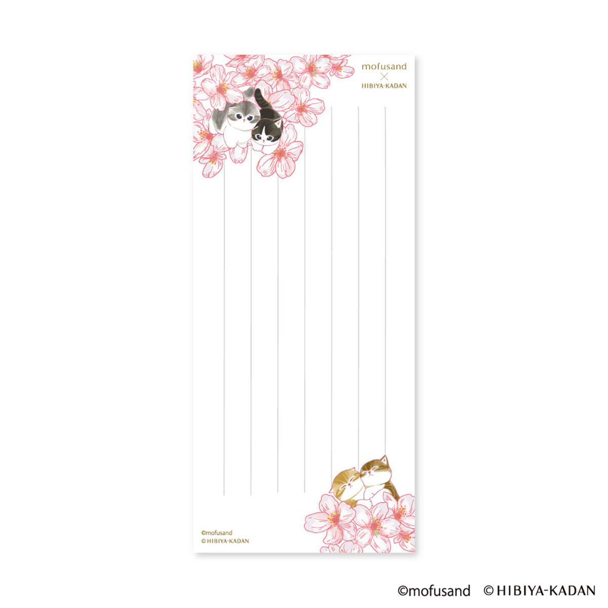 Papel de cartas mofusand x Hibiya Kadan, rosado