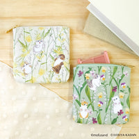 Estuche plano mofusand x Hibiya Kadan (verde)