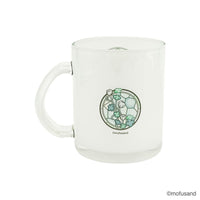 Taza de vidrio mofusand estilo vitral (verde)