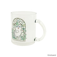 Taza de vidrio mofusand estilo vitral (verde)