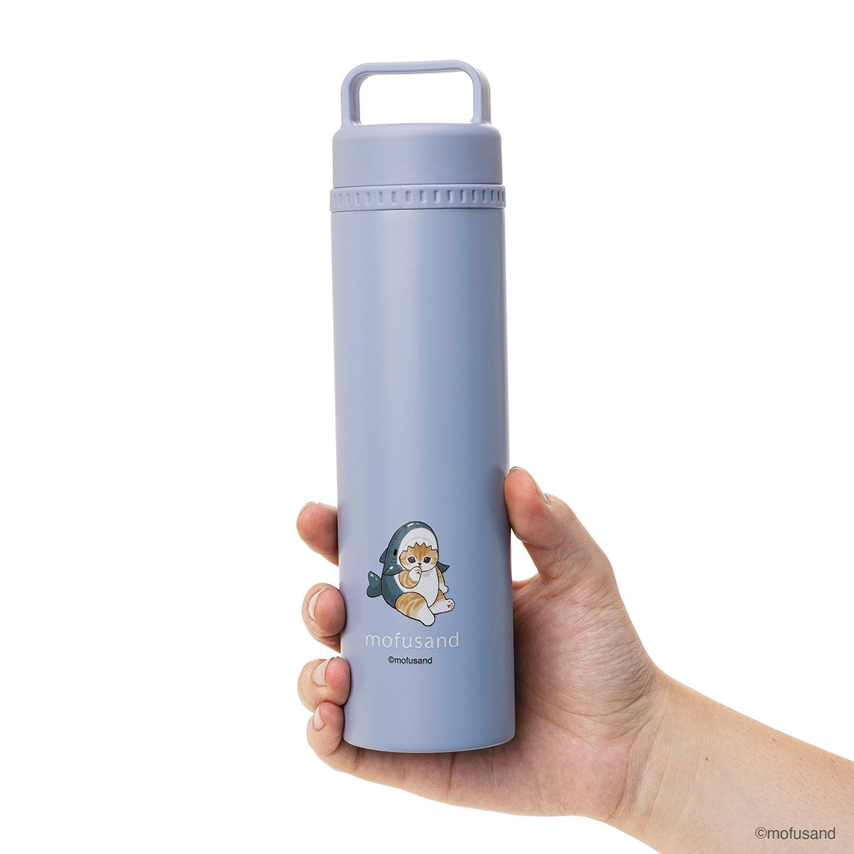 Botella 2 en 1 STICOL mofusand 230 ml: gato tiburón