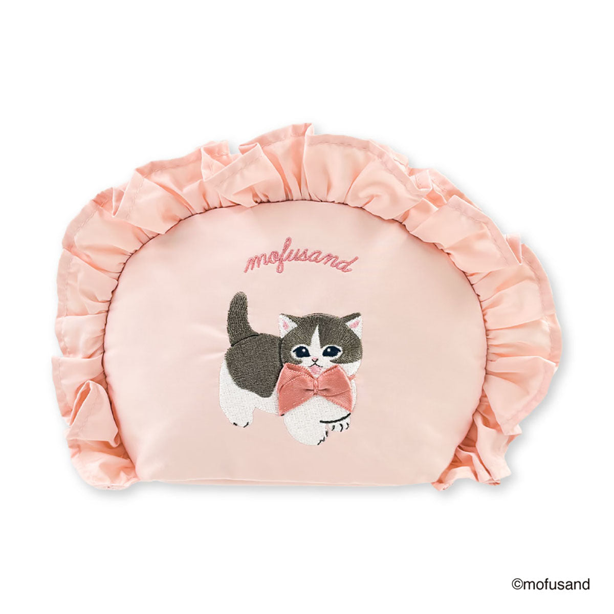 Mofusand - Estuche redondo con vuelos rosados