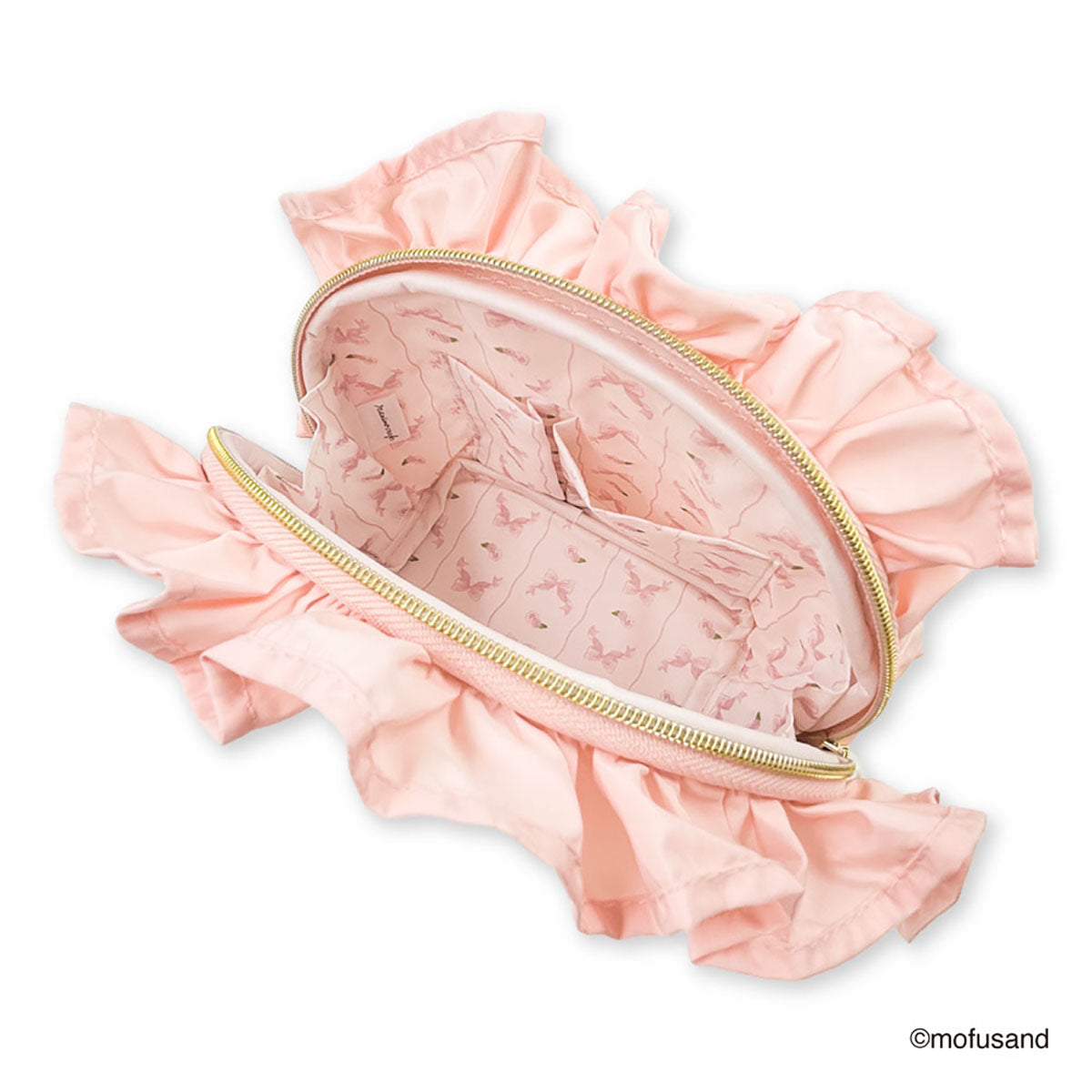Mofusand - Estuche redondo con vuelos rosados