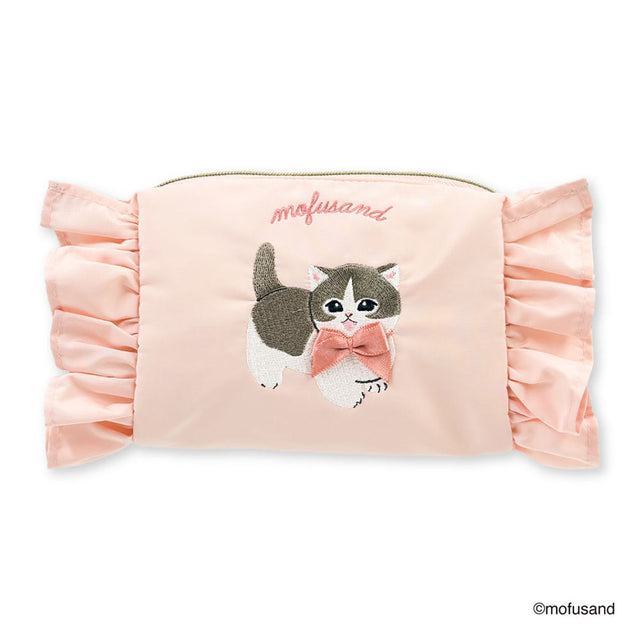 Estuche mofusand con volantes rosado