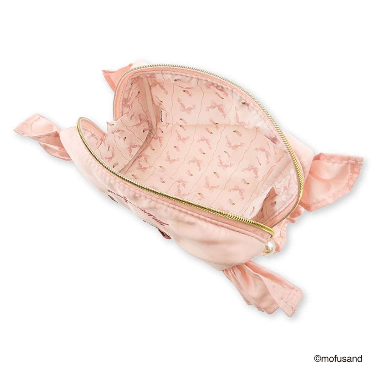 Estuche mofusand con volantes rosado