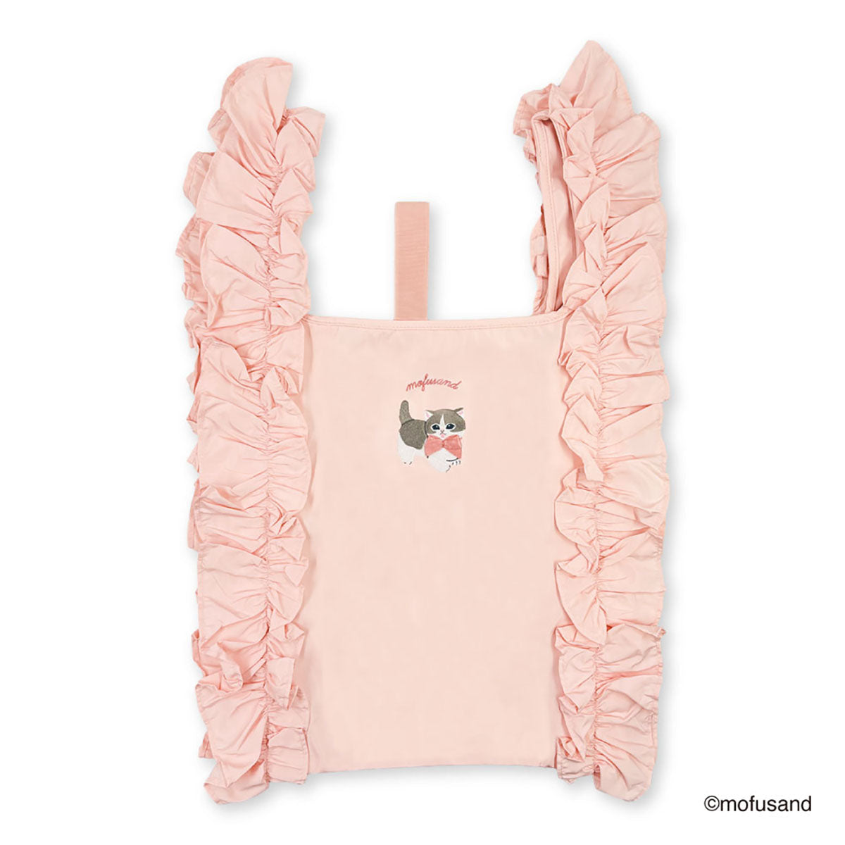 Bolso reutilizable Mofusand con volantes rosados