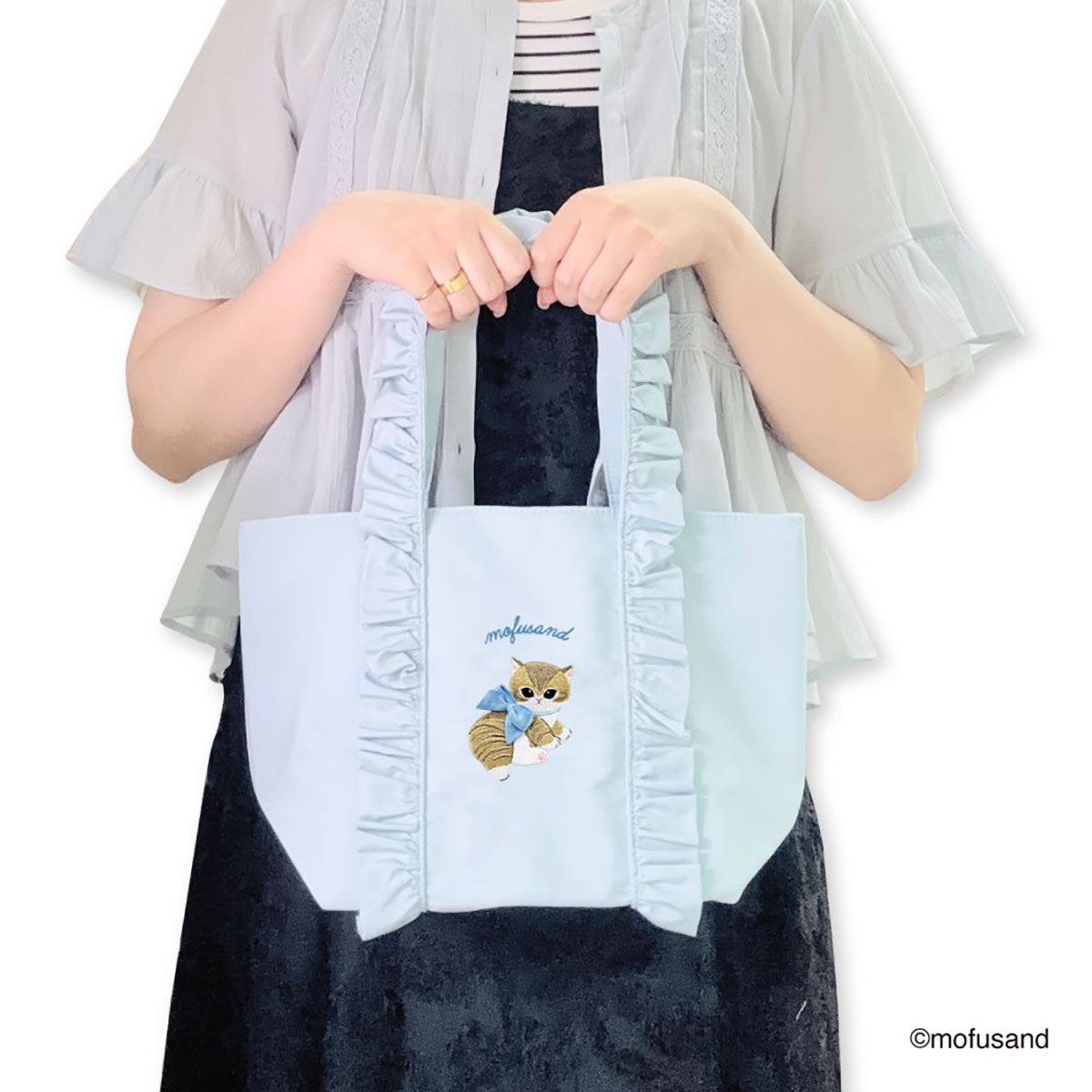 Minibolso mofusand con vuelos azul