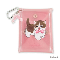 Estuche transparente con volantes Mofusand (rosado)