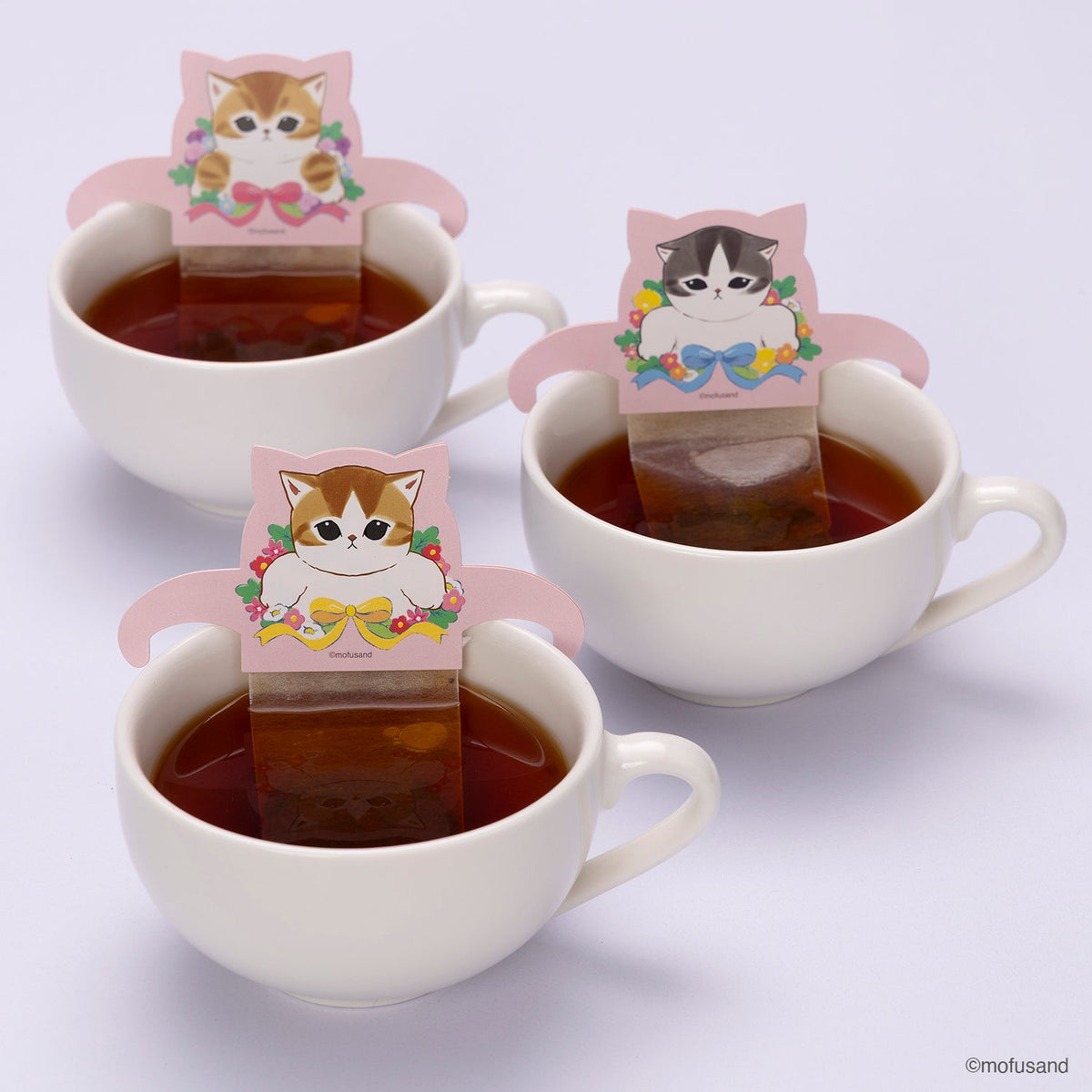 Té Earl Grey colgante mofusand (rosado)