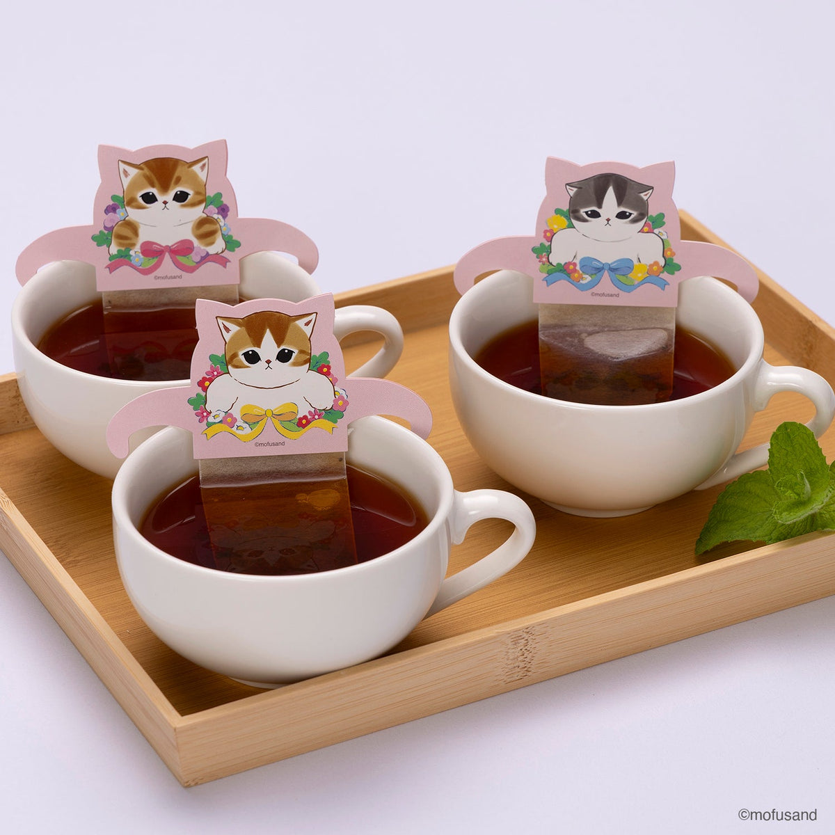 Té Earl Grey colgante mofusand (rosado)