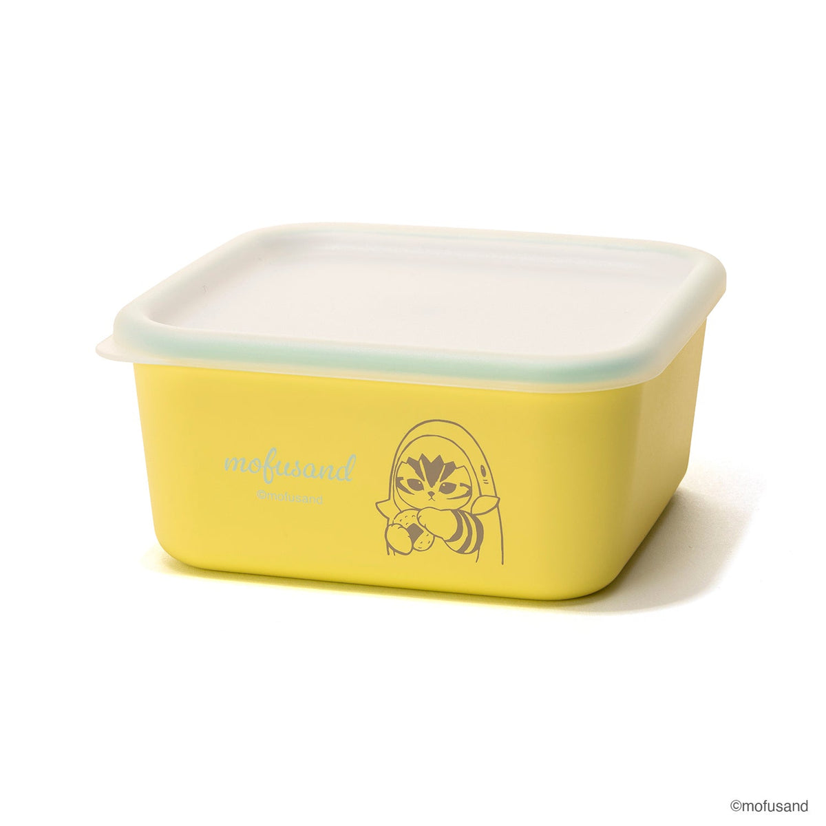 Contenedor cuadrado Mofusand XS 450 ml – Gatito tiburón