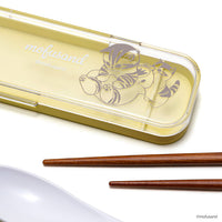 Set de palillos y cuchara Mofusand, gatito tiburón