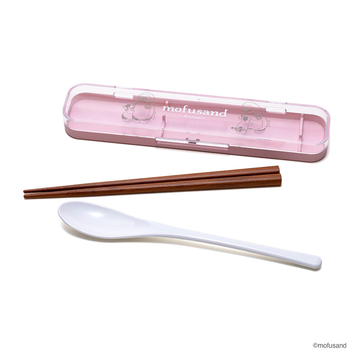 Set de palitos y cuchara Mofusand Gato Tiburón