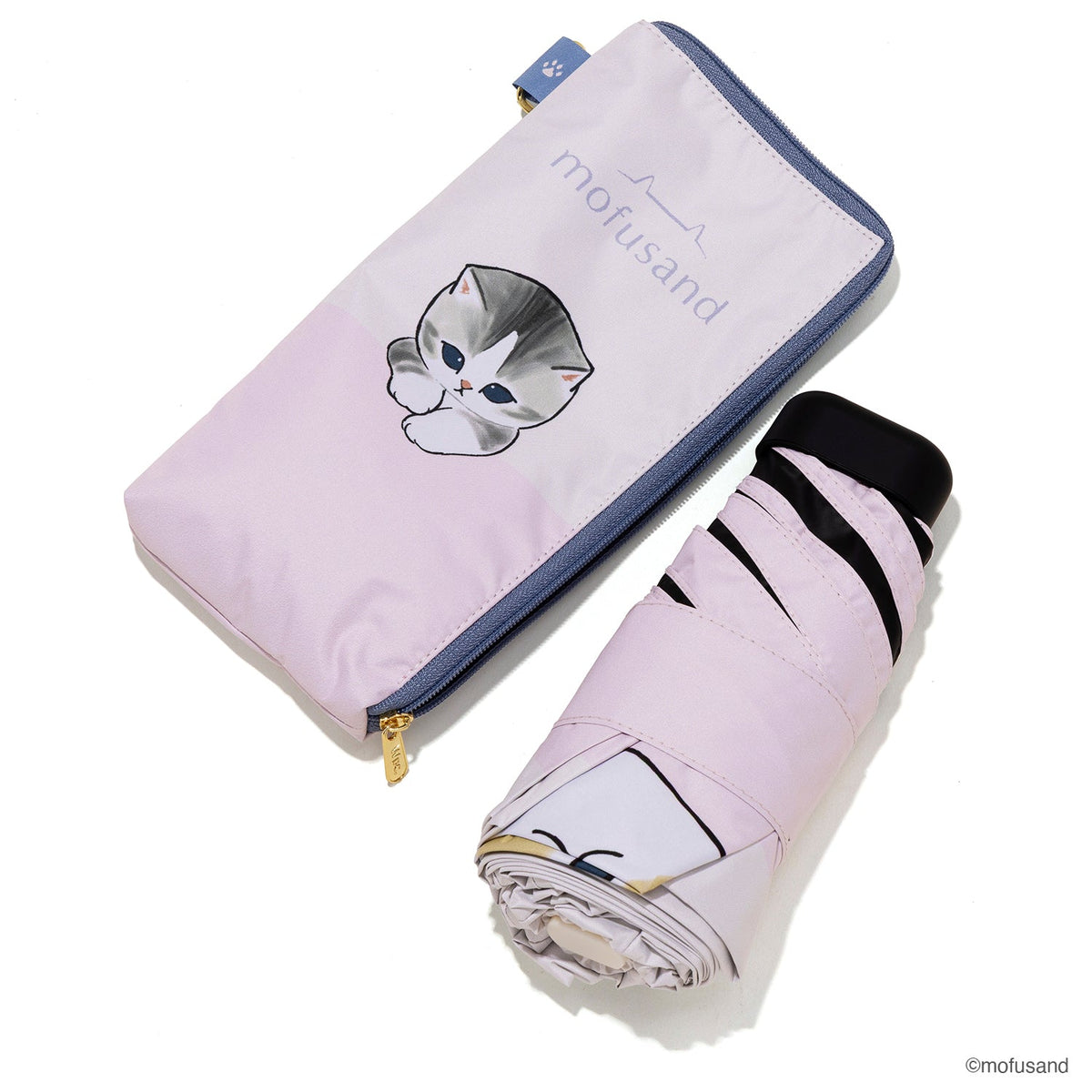 Paraguas plegable mofusand con estuche