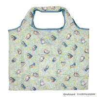 Bolso de compras grande Mofusand x Hibiya Kadan (verde)