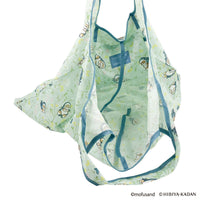 Bolso de compras grande Mofusand x Hibiya Kadan (verde)
