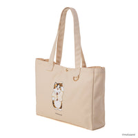 Bolso tote mofusand, gato jefe de estación