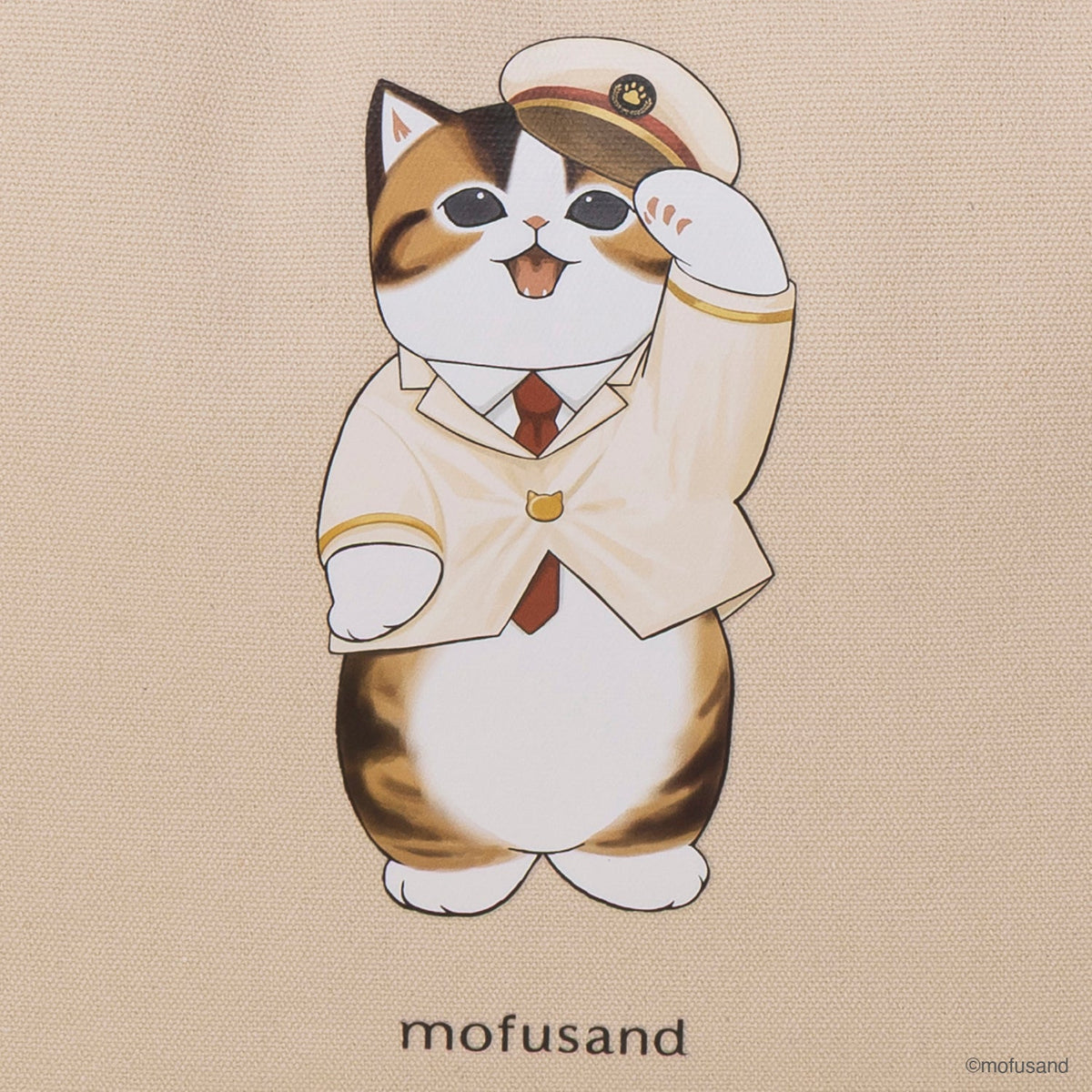 Bolso tote mofusand, gato jefe de estación