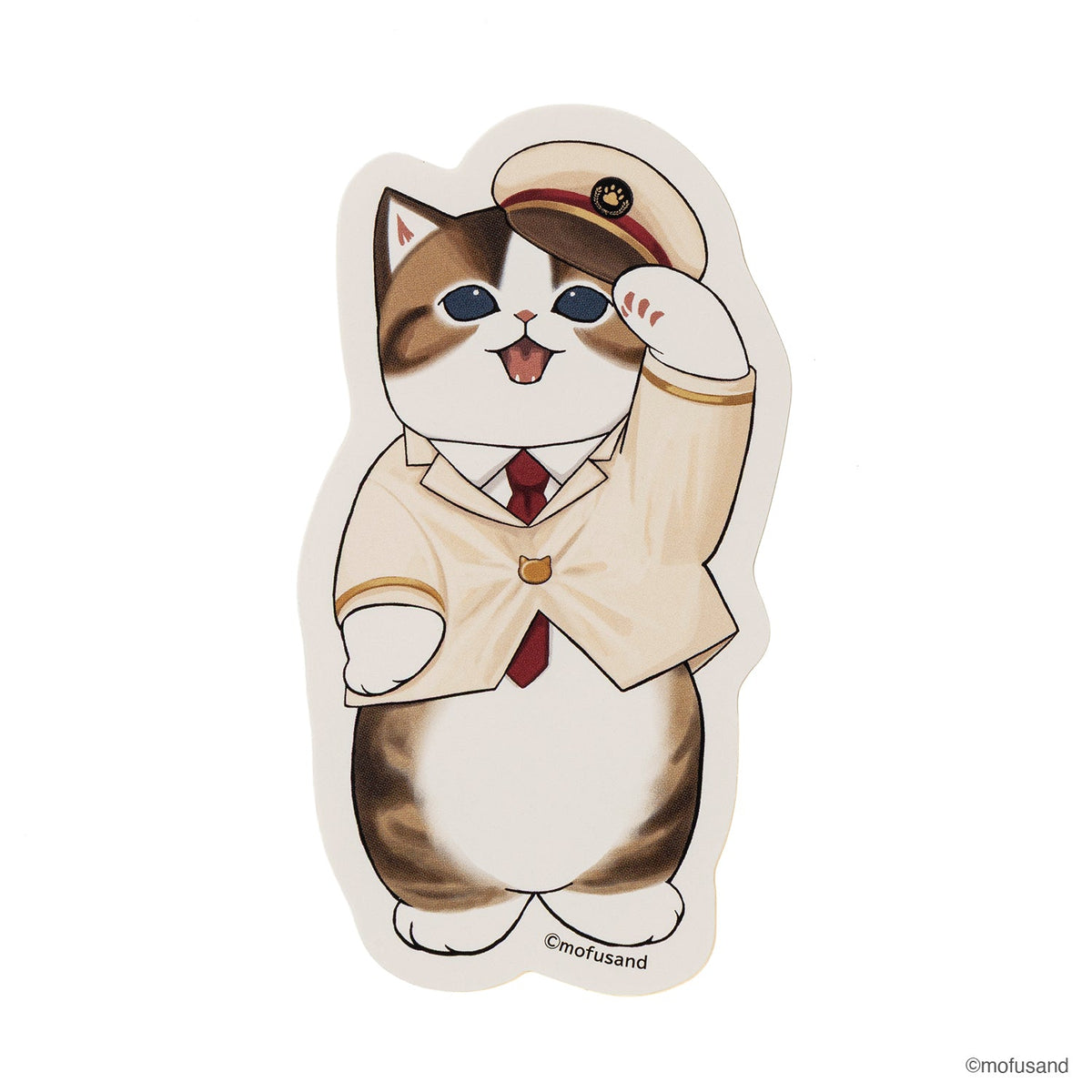 Sticker troquelado mofusand: Jefe de estación