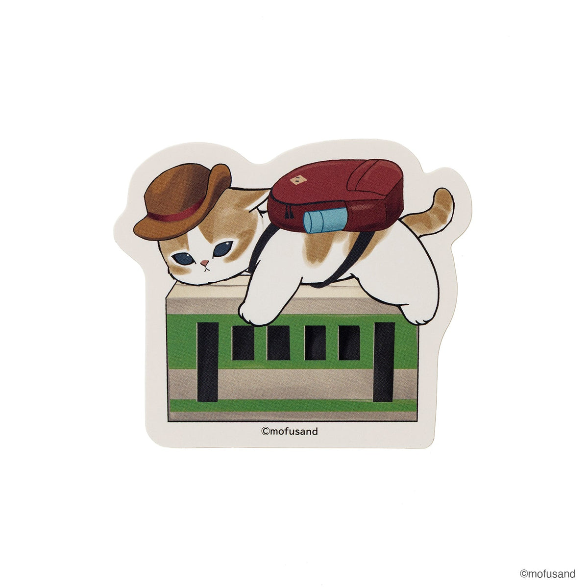 Sticker troquelado Mofusand: Tren