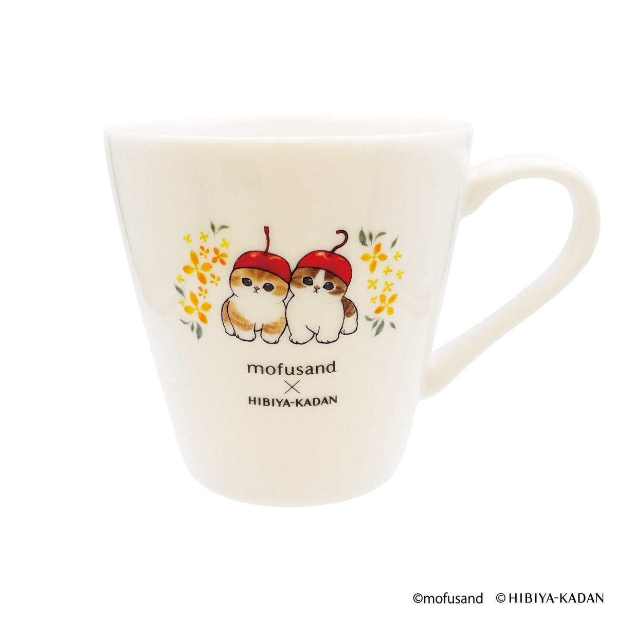 Taza mofusand x Hibiya Kadan: flores de osmanthus
